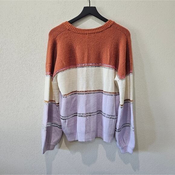 For Love & Lemons Colorblock Cardigan NWT - Picture 8 of 8